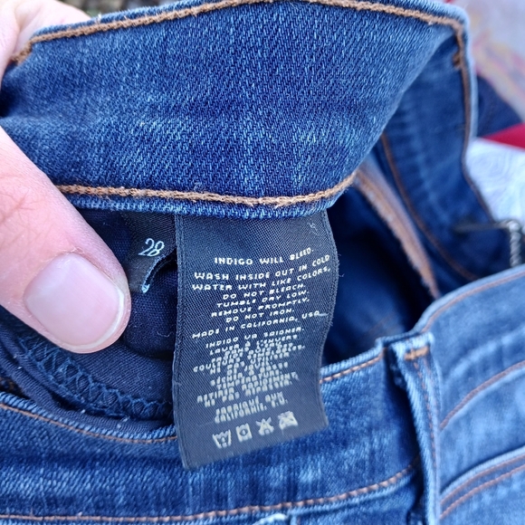 J Brand Ignite Wash Skinny Jeans Denim Size 28 Indigo Stretch Navy Dark - Picture 7 of 8